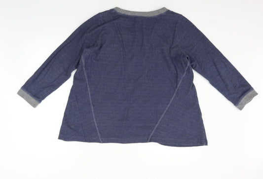 Capri Womens Blue   Pullover Jumper Size M