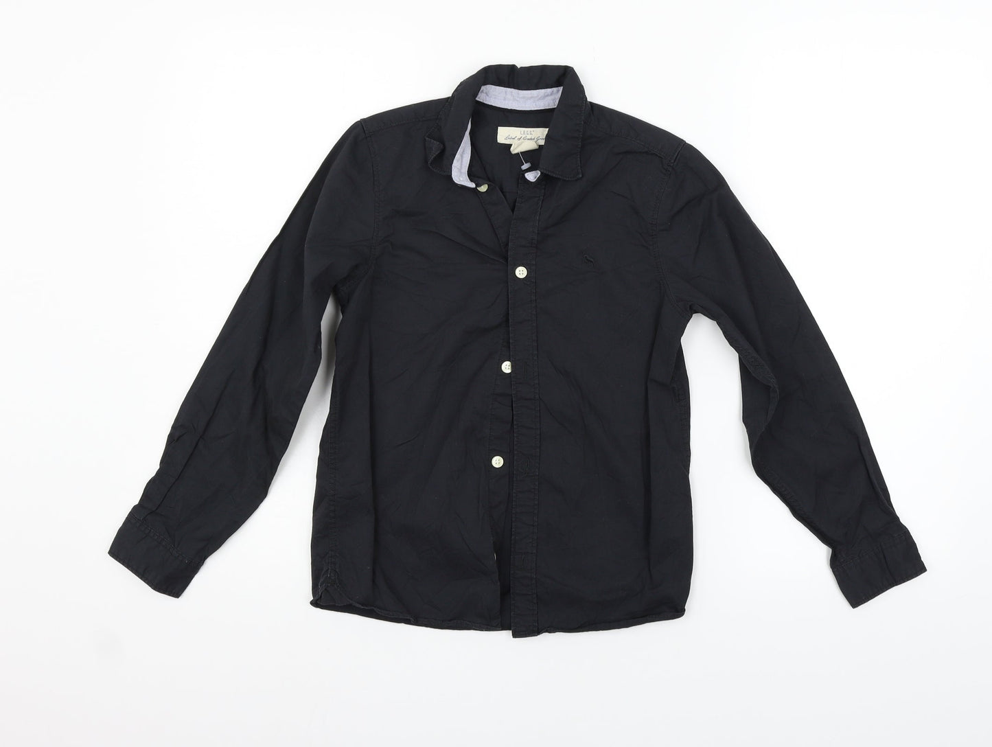 LOGG Girls Black   Basic Button-Up Size 10-11 Years