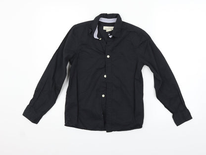 LOGG Girls Black   Basic Button-Up Size 10-11 Years
