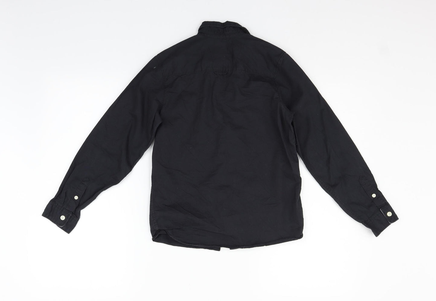 LOGG Girls Black   Basic Button-Up Size 10-11 Years