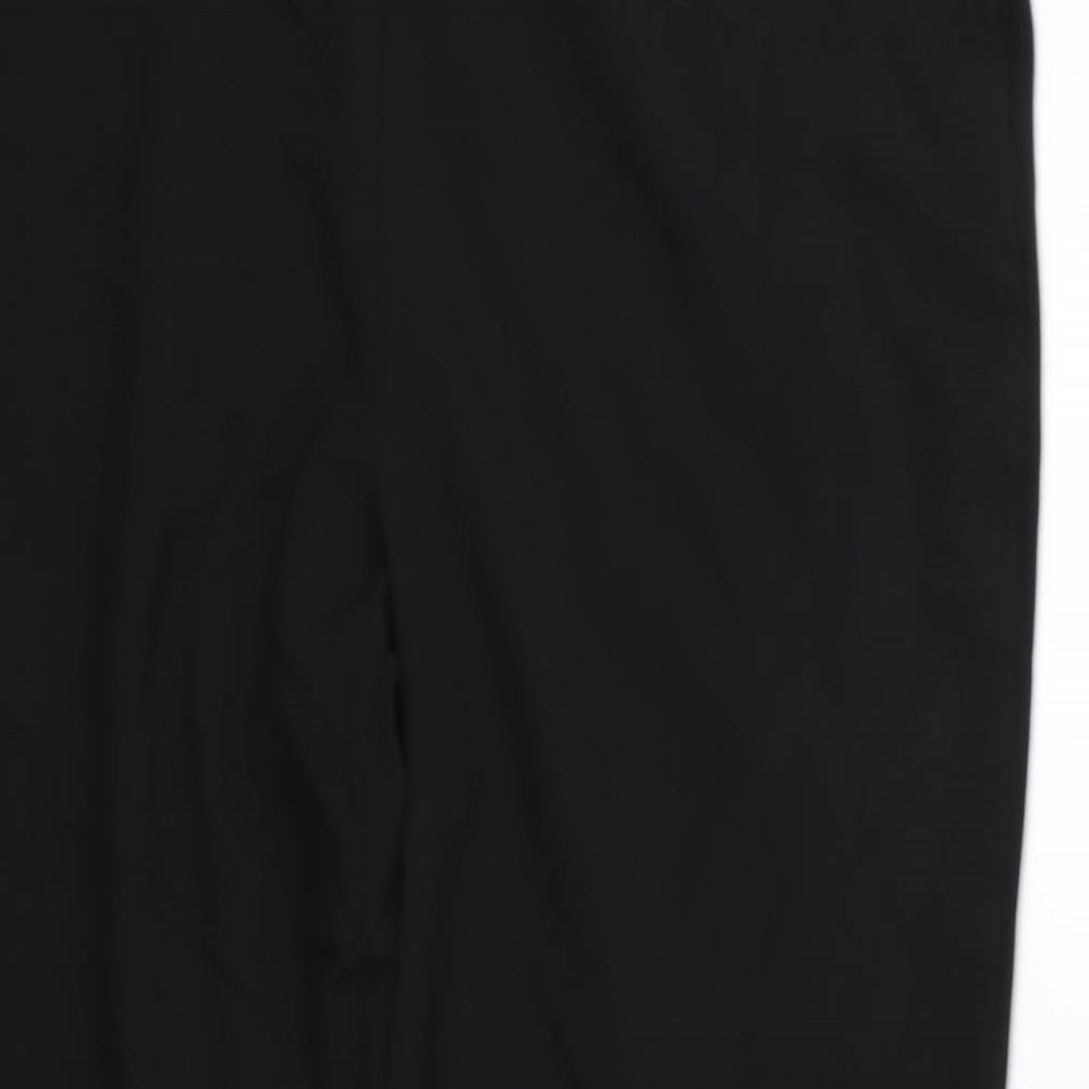 Womens UK Size 18 Preworn Regular Fit  Black Trousers