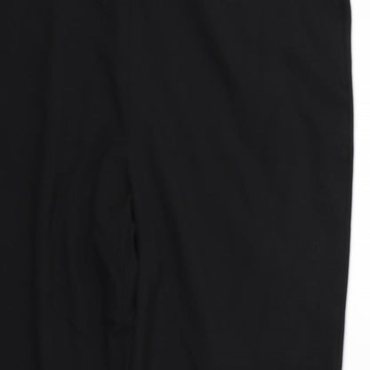 Womens UK Size 18 Preworn Regular Fit  Black Trousers