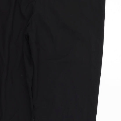Womens UK Size 18 Preworn Regular Fit  Black Trousers