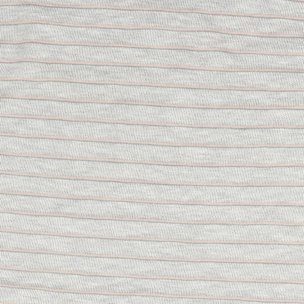 Tu Womens Grey Striped  Pullover Jumper Size 10