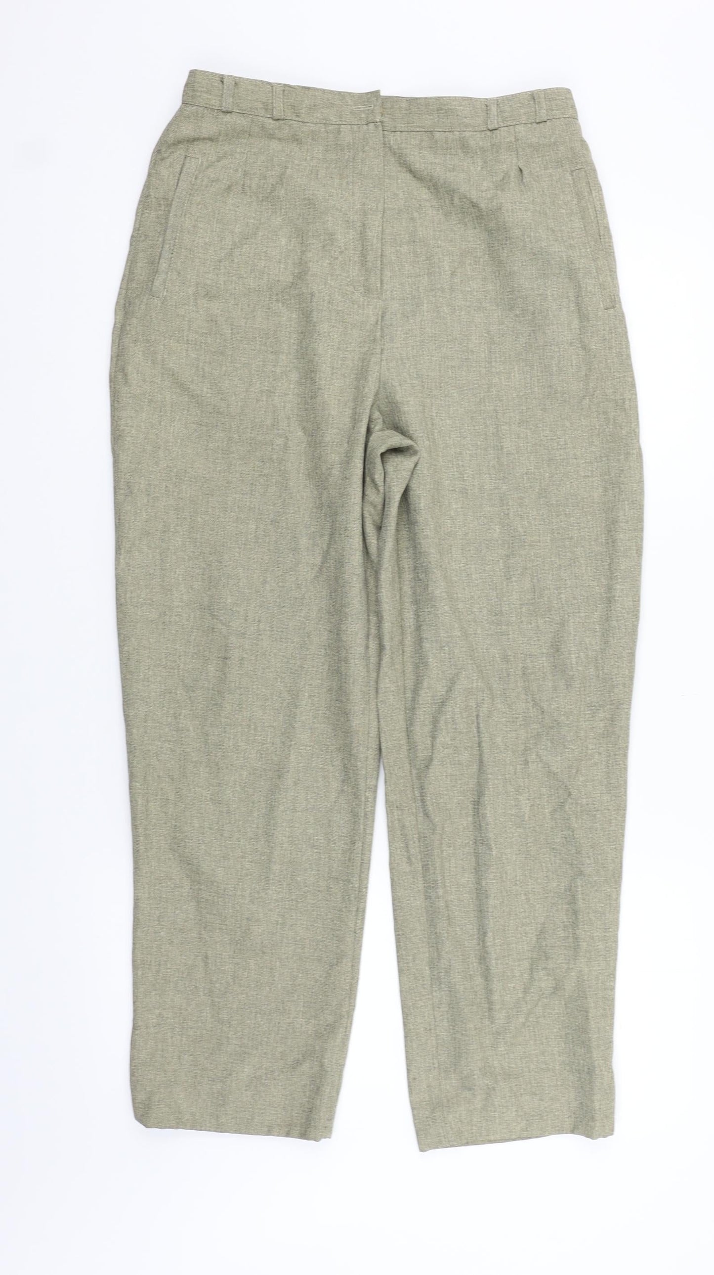 Womens UK Size 14 Classics Regular Fit  Beige Trousers