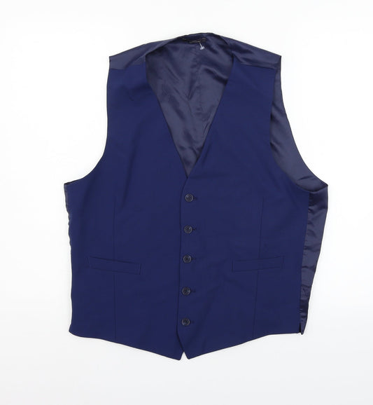 Mens UK Size L Marks and Spencer Regular Blue Suit Jacket