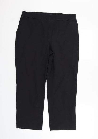 Womens UK Size 16 Marks and Spencer Regular Fit  Black Trousers