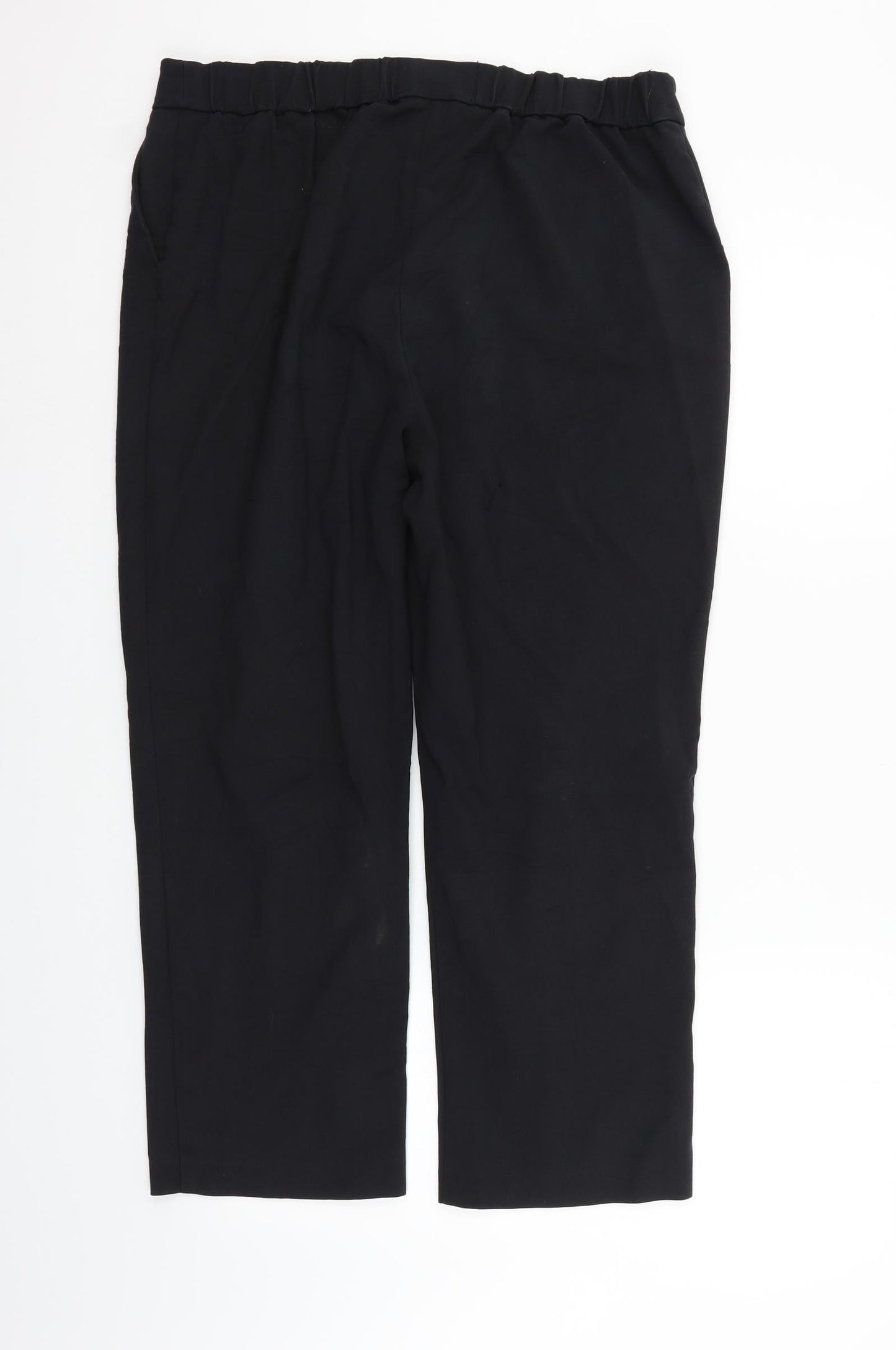 Womens UK Size 16 Marks and Spencer Regular Fit  Black Trousers