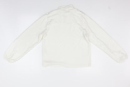 Zara Womens White   Pullover Jumper Size M