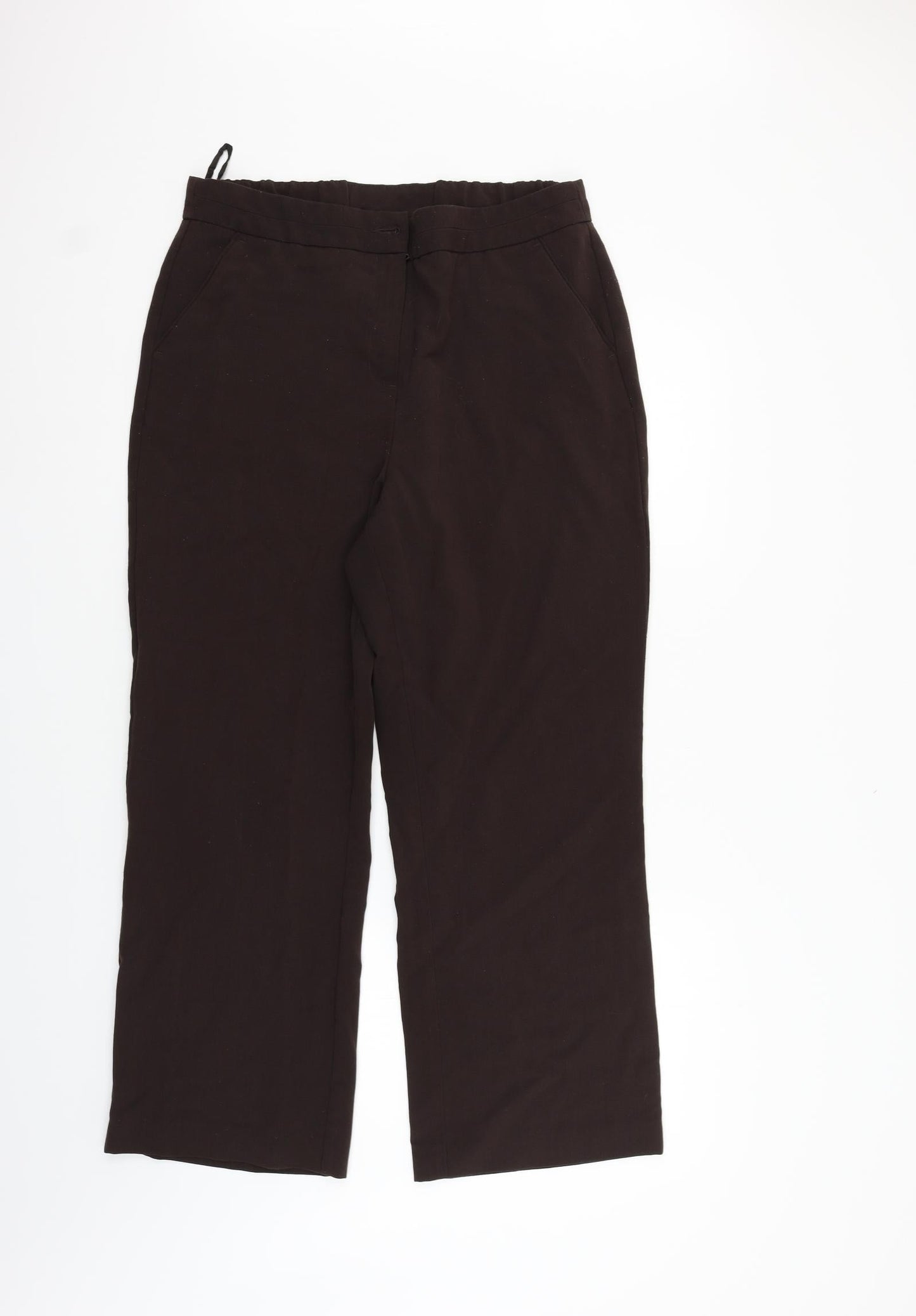 Womens UK Size 14 Maine Regular Fit  Brown Trousers