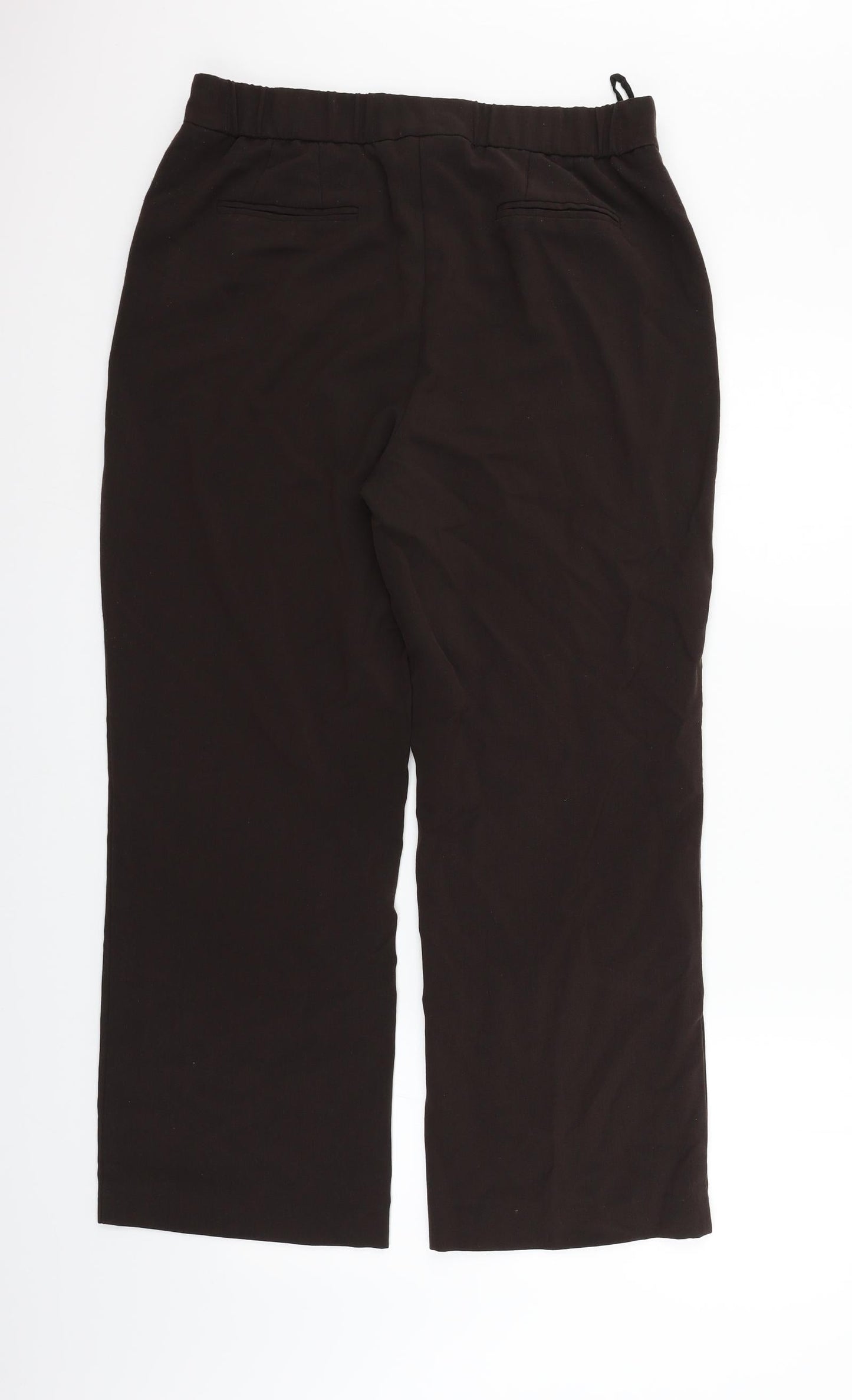 Womens UK Size 14 Maine Regular Fit  Brown Trousers