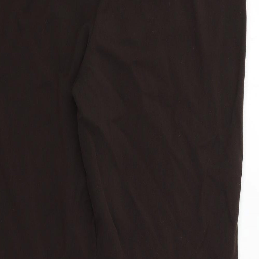 Womens UK Size 14 Maine Regular Fit  Brown Trousers