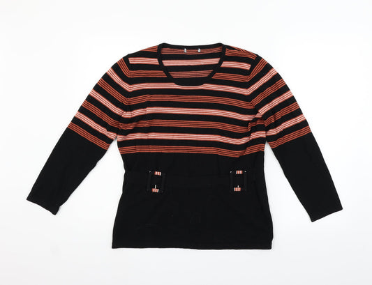 Preworn Womens Beige Striped  Pullover Jumper Size L