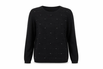 //text.. Womens Black   Pullover Jumper Size S