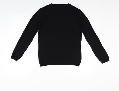 //text.. Womens Black   Pullover Jumper Size S