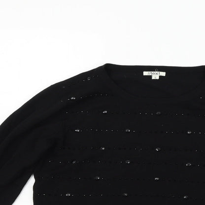 //text.. Womens Black   Pullover Jumper Size S