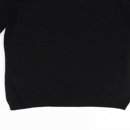 //text.. Womens Black   Pullover Jumper Size S