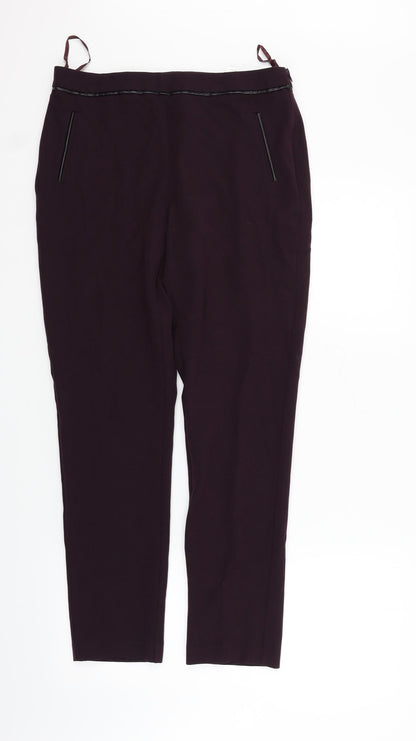 Womens UK Size 10 F&F Regular Fit  Pink Trousers