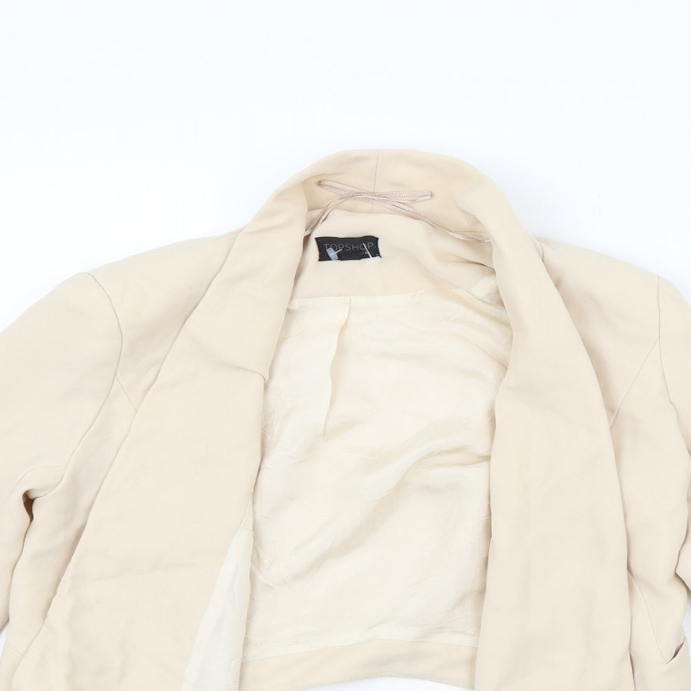 Topshop Womens Beige   Cardigan Jumper Size 8