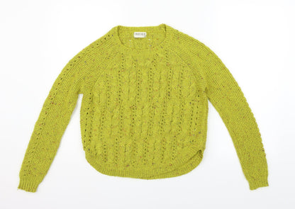 Marks and Spencer Womens Yellow   Henley Jumper Size 8