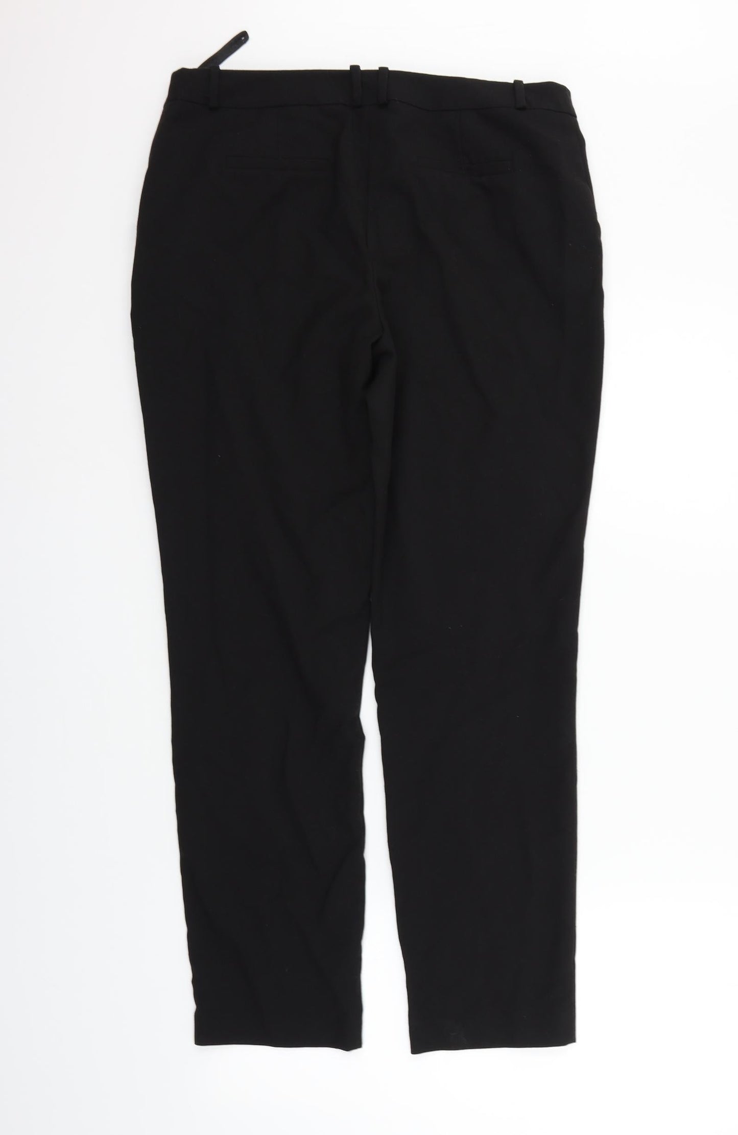Womens UK Size 12 M&Co Regular Fit  Black Trousers