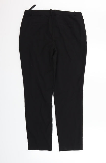 Womens UK Size 12 M&Co Regular Fit  Black Trousers