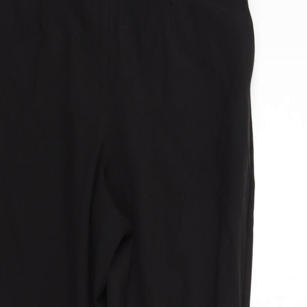Womens UK Size 12 M&Co Regular Fit  Black Trousers