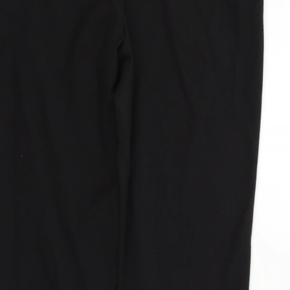 Womens UK Size 12 M&Co Regular Fit  Black Trousers