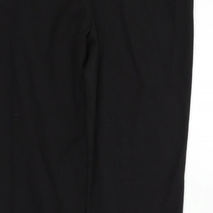 Womens UK Size 12 M&Co Regular Fit  Black Trousers
