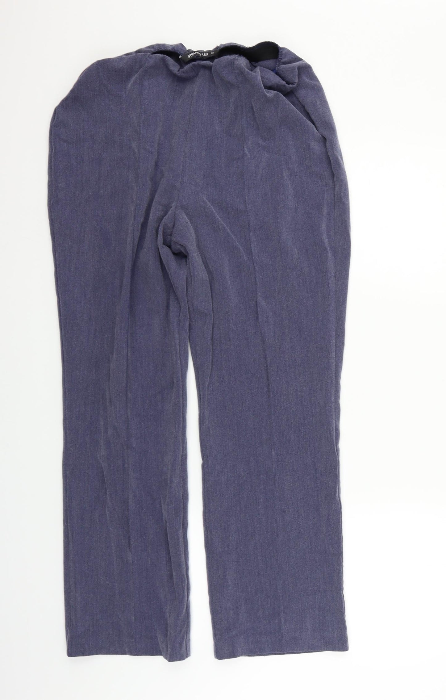 Bonmarché Womens Purple   Trousers  Size 14 L28 in - Elastic Waist Band