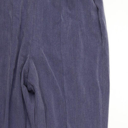 Bonmarché Womens Purple   Trousers  Size 14 L28 in - Elastic Waist Band