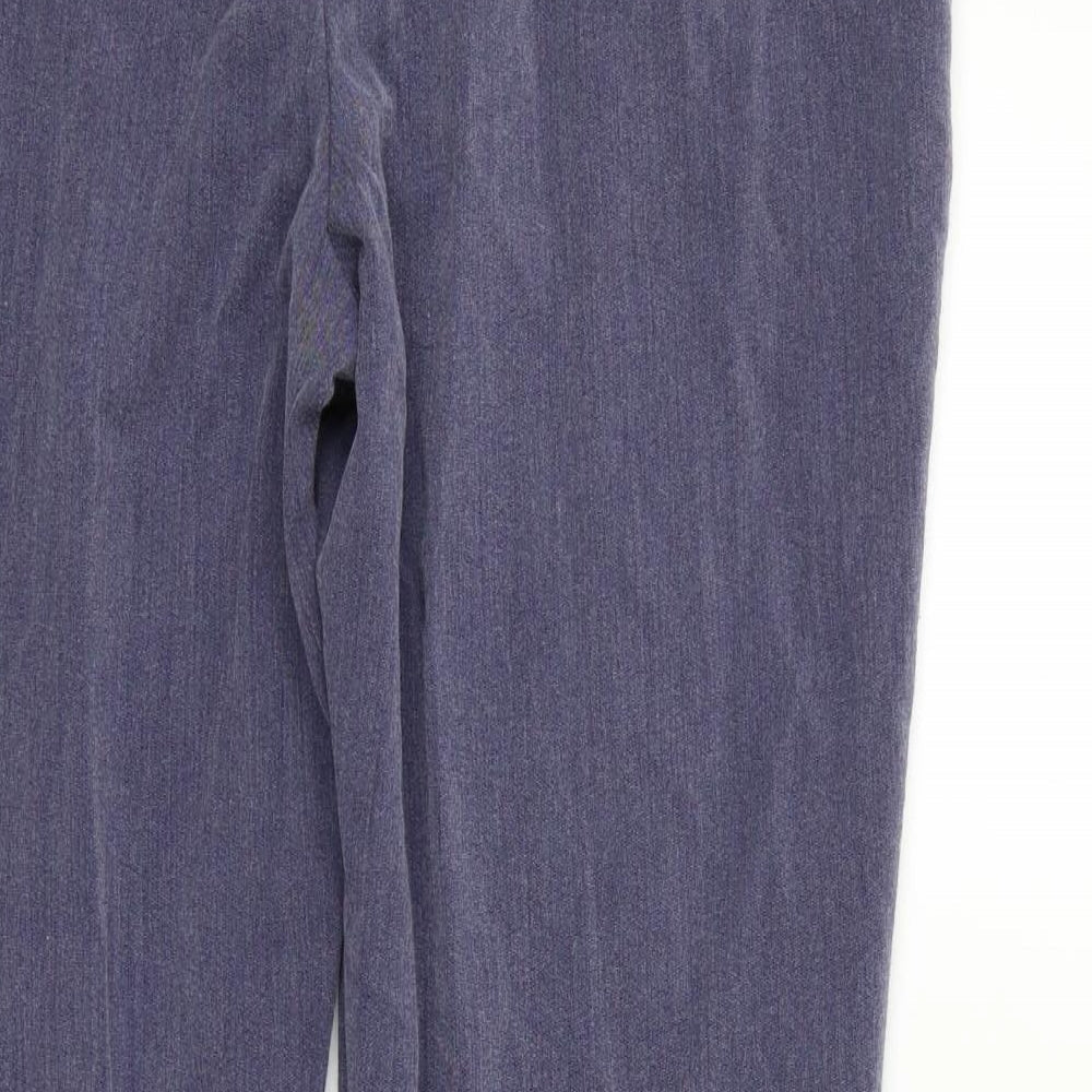 Bonmarché Womens Purple   Trousers  Size 14 L28 in - Elastic Waist Band