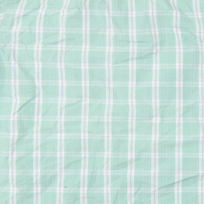 South Bay Mens Green Check   Button-Up Size S