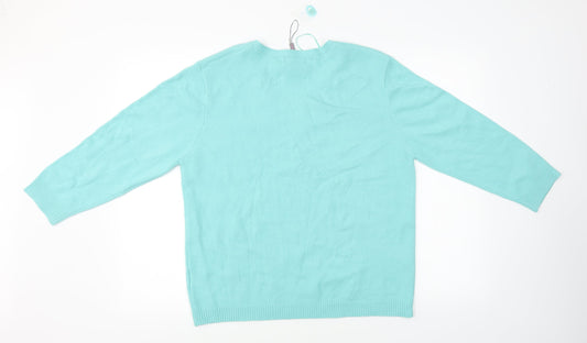 Ann Marie  Womens Blue   Pullover Jumper Size XL