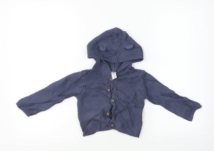 carters  Boys Blue   Cardigan Jumper Size 12-18 Months
