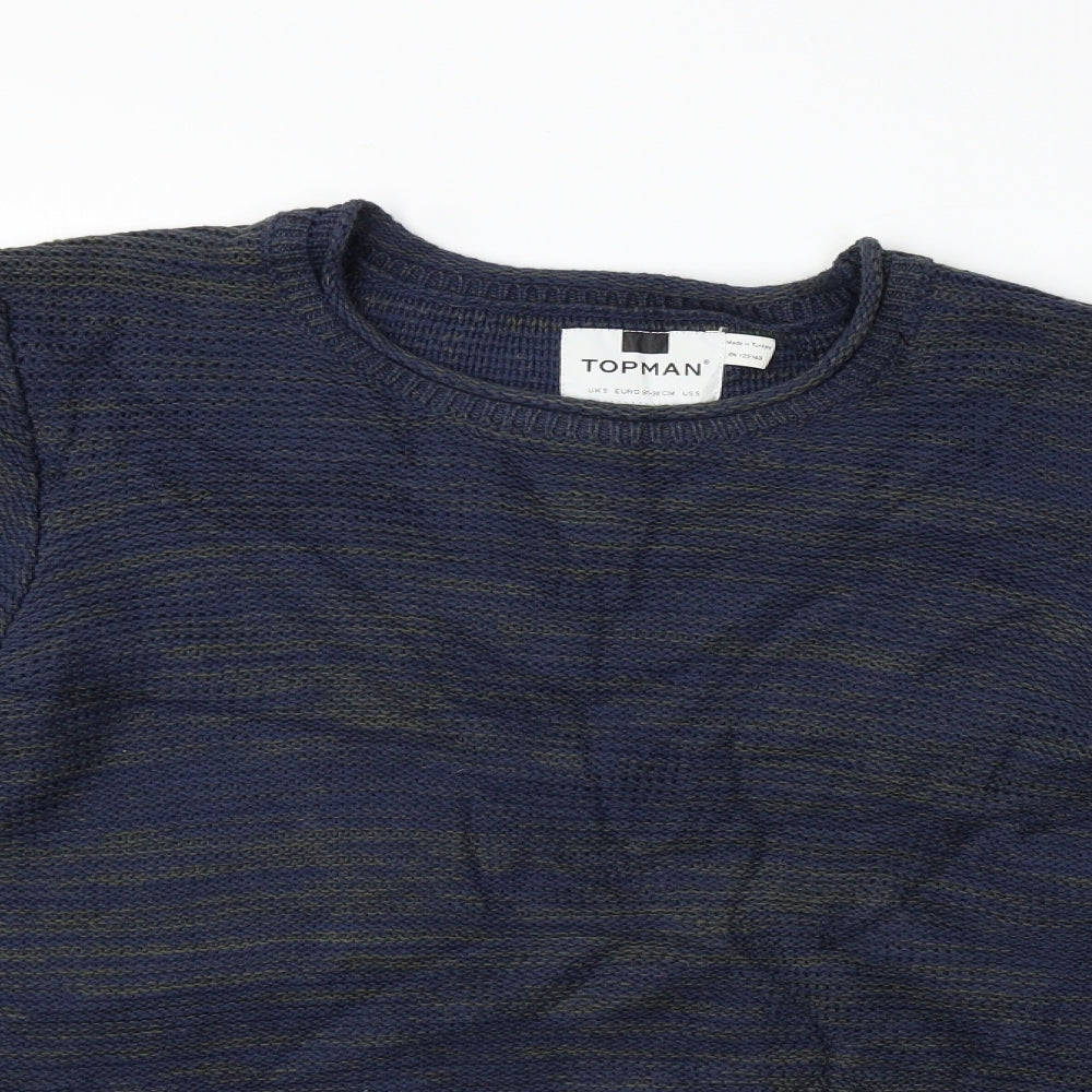 Topman  Mens Blue   Pullover Jumper Size S