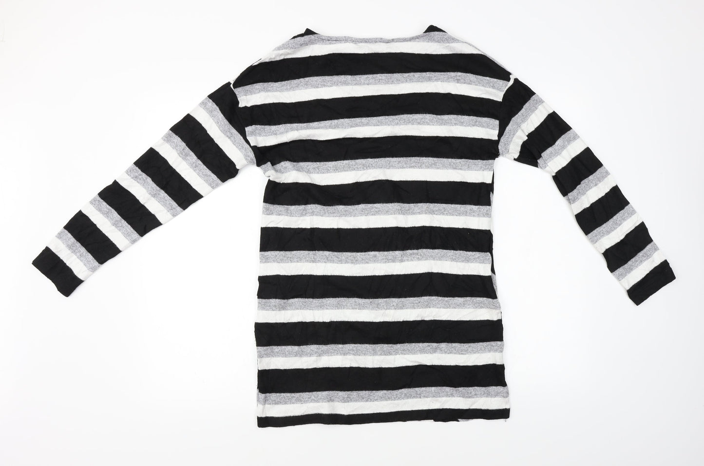 F&F  Womens Black Striped  A-Line  Size 8
