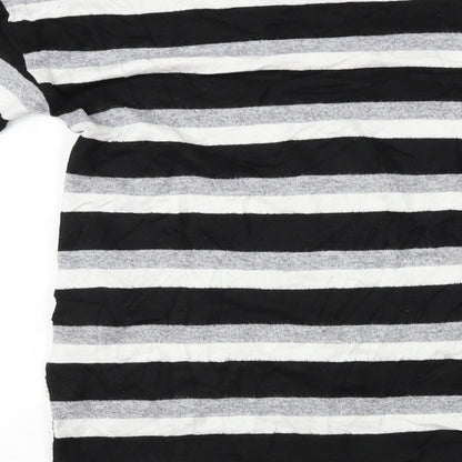 F&F  Womens Black Striped  A-Line  Size 8