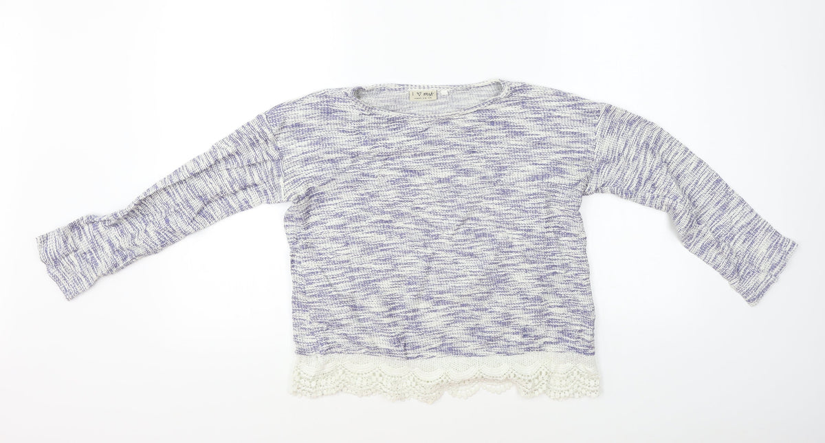 Next  Girls Blue   Pullover Jumper Size 11 Years
