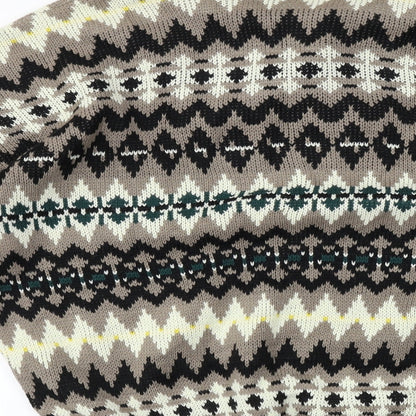 Aitch  Womens Brown Herringbone  Pullover Jumper Size M