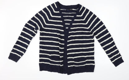 Atmosphere  Womens Blue Striped  Cardigan Jumper Size 12