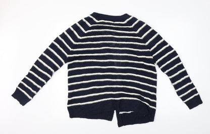 Atmosphere  Womens Blue Striped  Cardigan Jumper Size 12