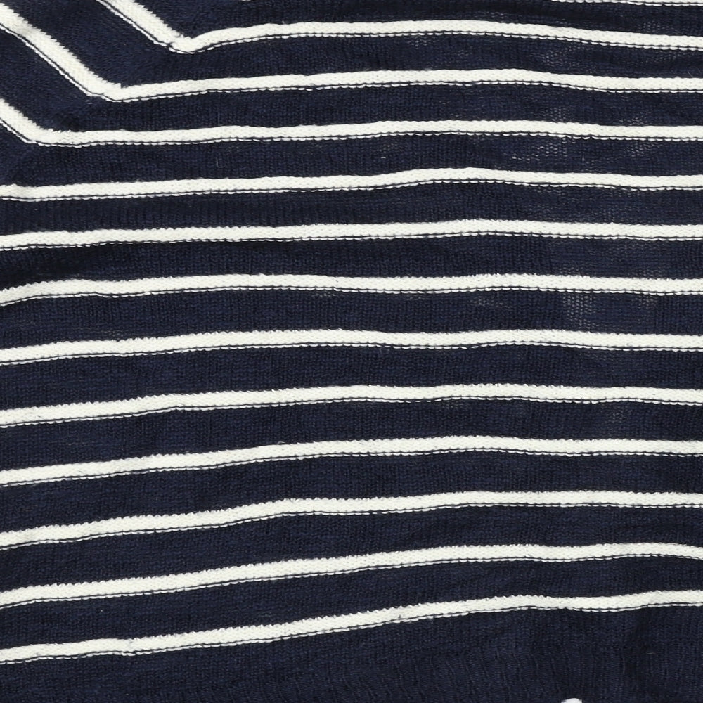 Atmosphere  Womens Blue Striped  Cardigan Jumper Size 12
