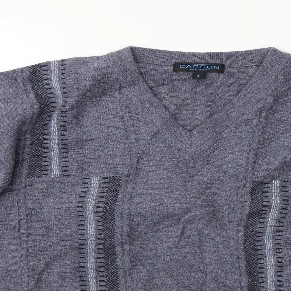 Carson  Mens Blue   Pullover Jumper Size S