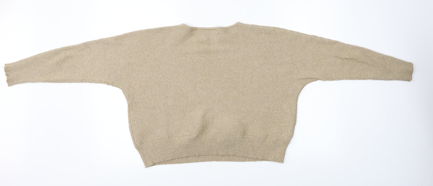 Mng   Womens Brown   Pullover Jumper Size S