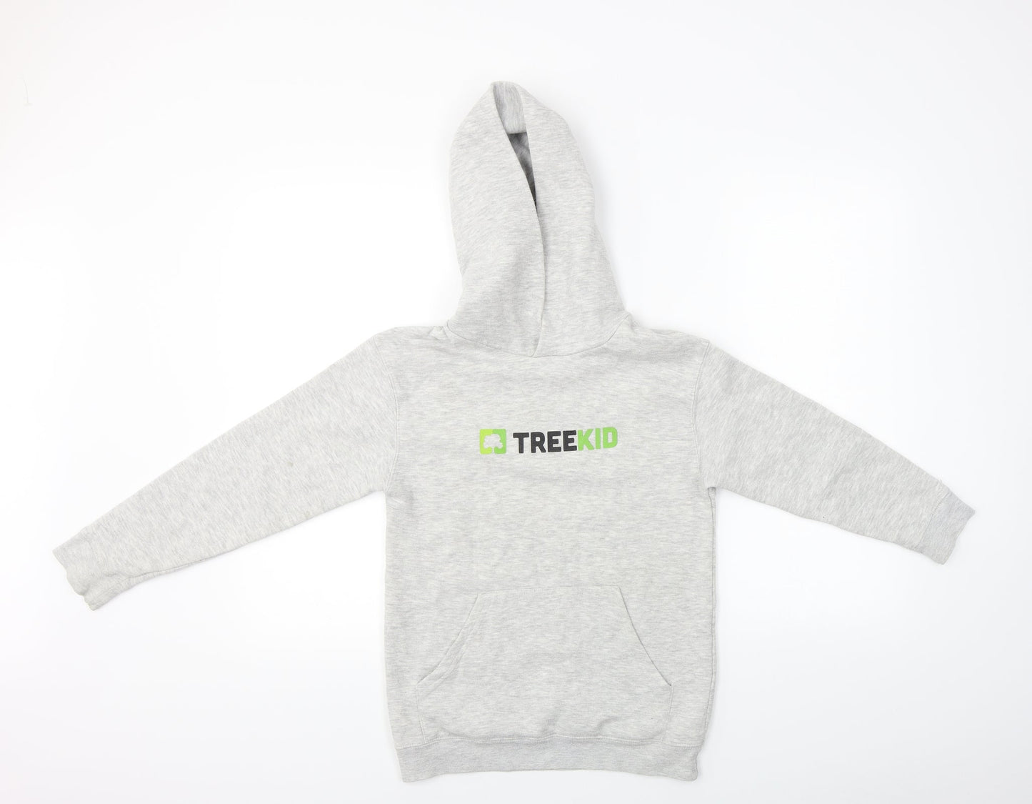 Fruit of the Loom  Boys Grey   Pullover Hoodie Size 10-11 Years