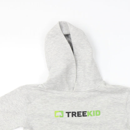 Fruit of the Loom  Boys Grey   Pullover Hoodie Size 10-11 Years