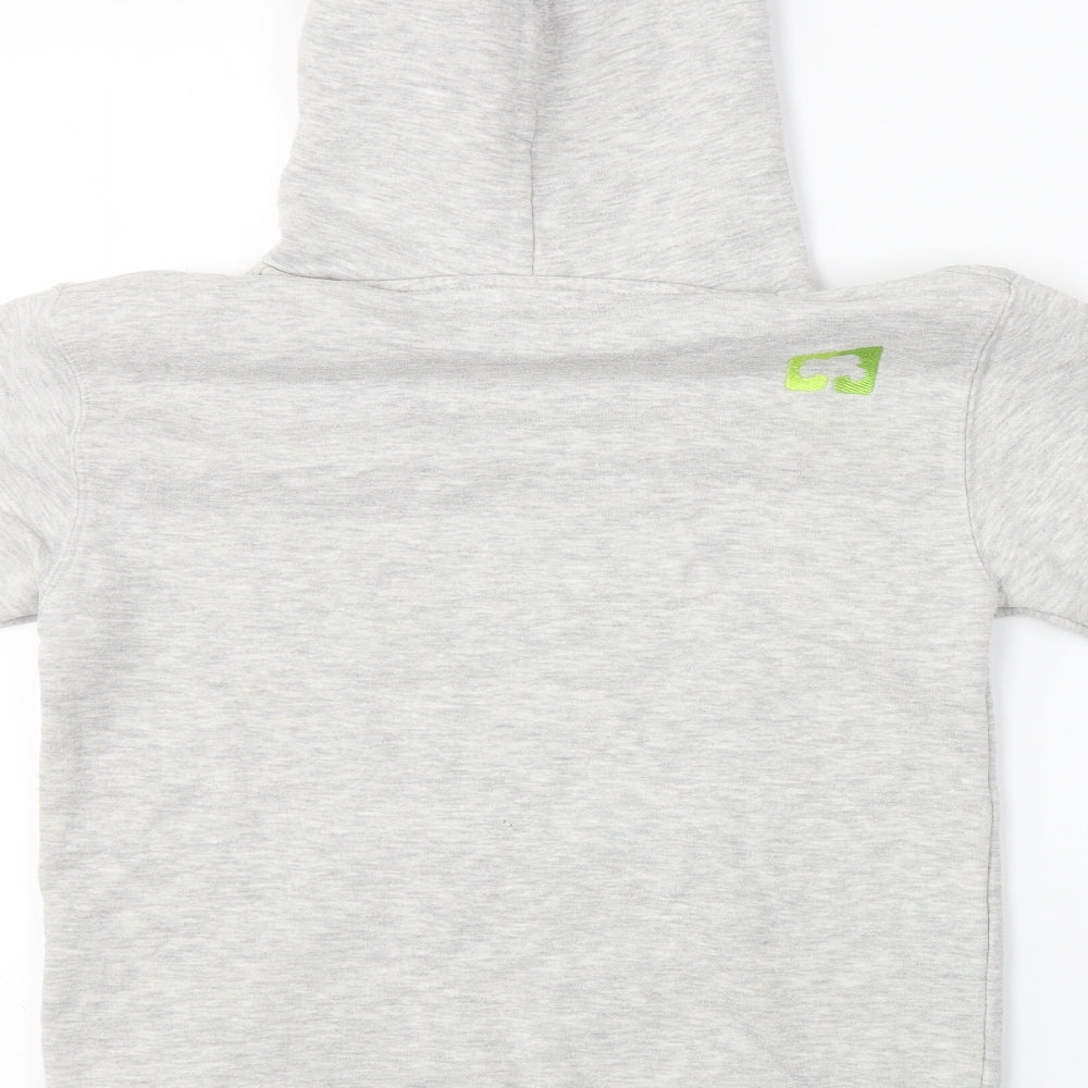 Fruit of the Loom  Boys Grey   Pullover Hoodie Size 10-11 Years