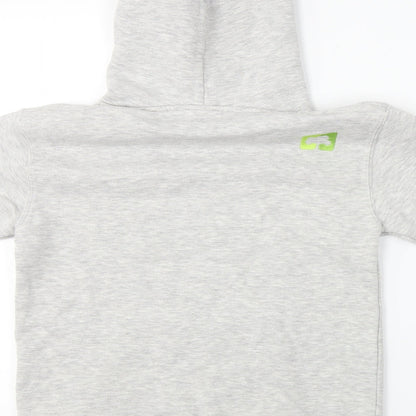 Fruit of the Loom  Boys Grey   Pullover Hoodie Size 10-11 Years