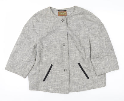 Womens UK Size 10 Per Una Grey Jacket